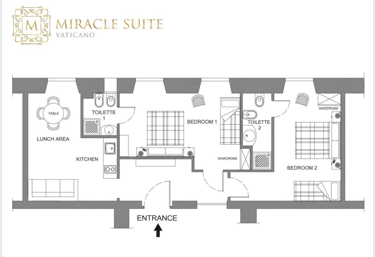 Vatican Miracle Suite Roma Exterior foto